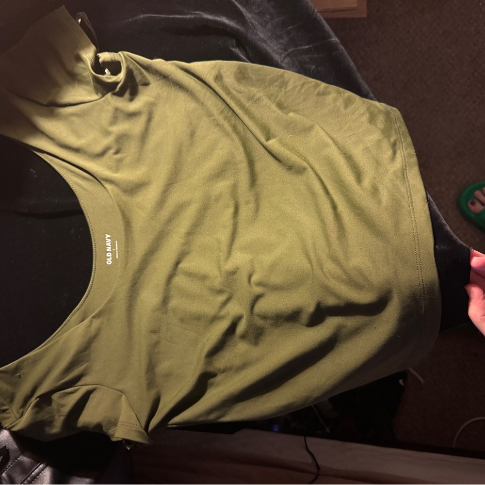 Old Navy Large Altar'd State Green Sleeveless Fitted Blouse/Shirt